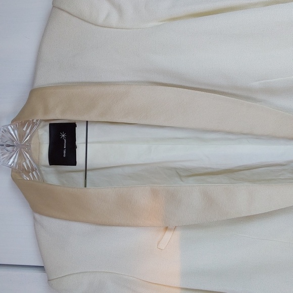 Isabel Marant- Womens Cream Blazer Suit Coat Silk/Cotton Minimalist Neut. Sz.M/L - Picture 7 of 12
